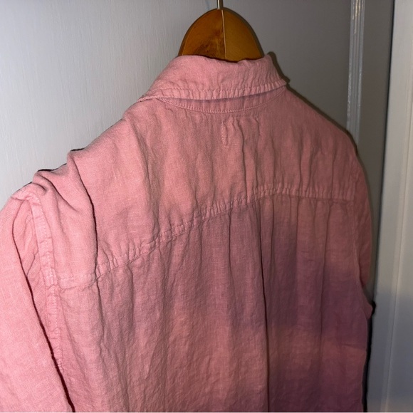 Velvet Mackie Linen Button-Up Shirt - Pink/red - Picture 3 of 5